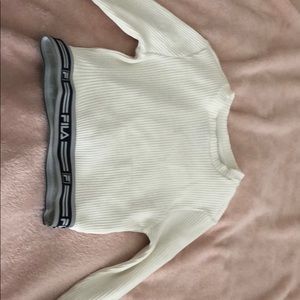 fila long sleeve cropped shirt